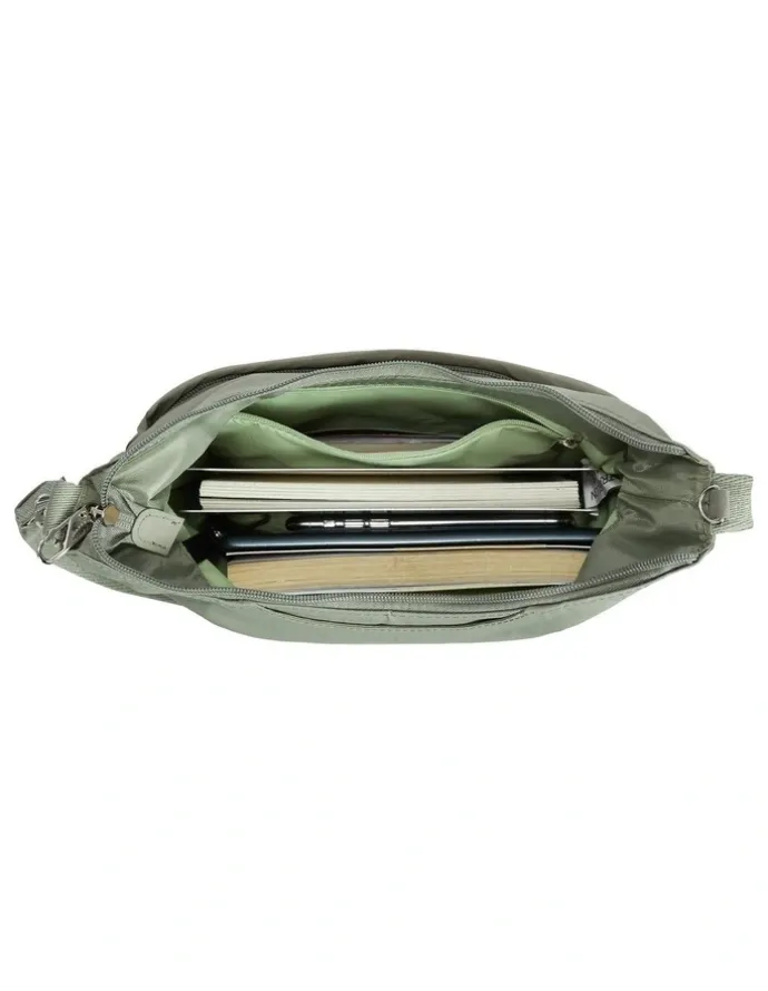 Travelon Roam Anti-Theft Medium Crossbody Bag in Moss