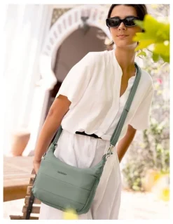 Travelon Roam Anti-Theft Medium Crossbody Bag in Moss