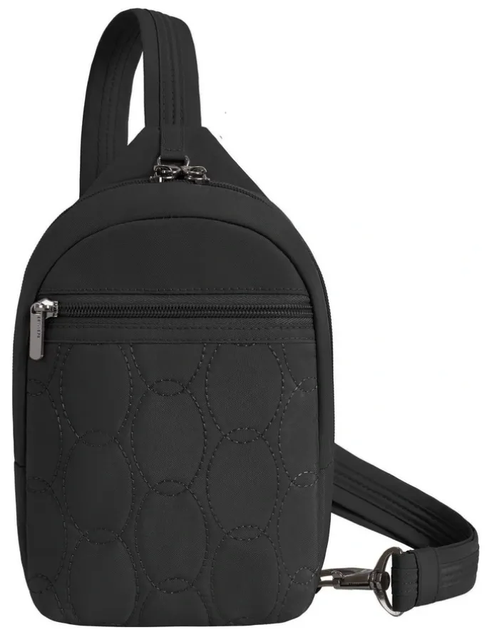 Travelon Runways Anti-Theft Small Sling Bag in Black
