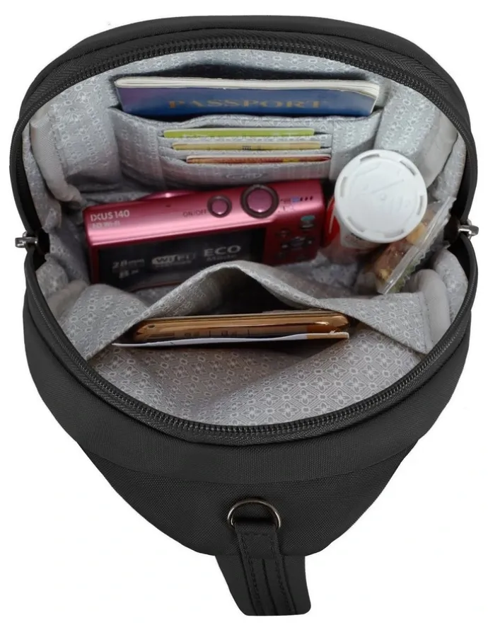 Travelon Runways Anti-Theft Small Sling Bag in Black