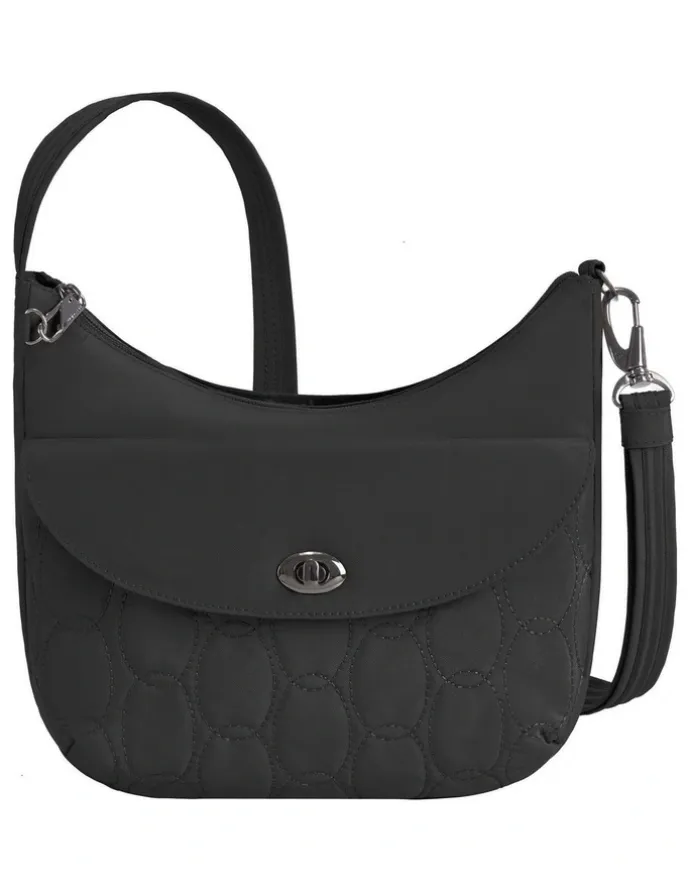 Travelon Runways Anti-Theft Medium Crossbody Bag in Black