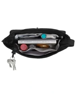 Travelon Runways Anti-Theft Medium Crossbody Bag in Black