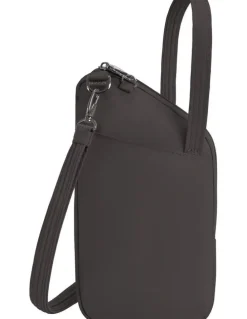Travelon Runways Anti-Theft Slim Asymmetric Crossbody Bag in Smoke