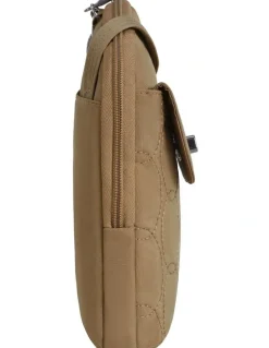Travelon Runways Anti-Theft Slim Asymmetric Crossbody Bag in Latte