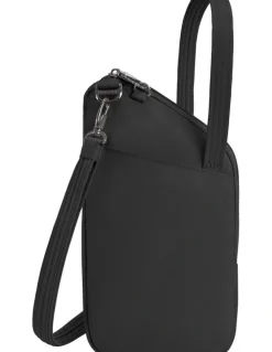 Travelon Runways Anti-Theft Slim Asymmetric Crossbody Bag in Black