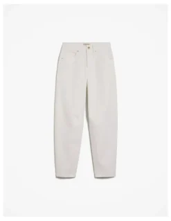 Trenery Australian Cotton Blend Tapered Leg Jean in White