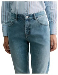 Trenery Australian Cotton Blend Boyfriend Jeans in Vintage Wash Denim