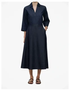 Trenery Denim A-line Skirt in Rinse Wash