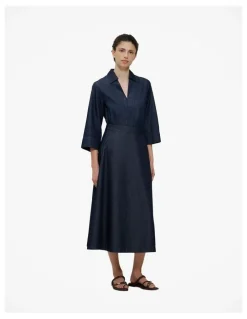 Trenery Denim A-line Skirt in Rinse Wash