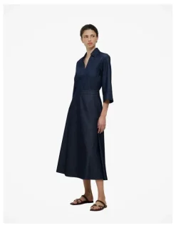 Trenery Denim A-line Skirt in Rinse Wash