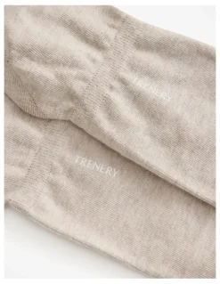 Trenery Invisible Sock in Flax Marle