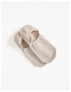 Trenery Invisible Sock in Flax Marle