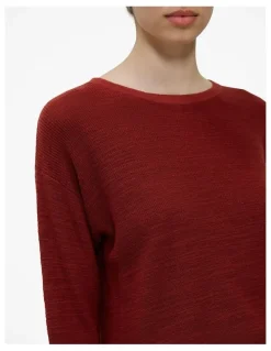 Trenery Linen Cotton Pullover in Russet