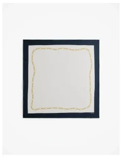 Trenery Orne Silk Scarf in Parchment