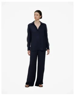 Trenery Piping Detail Pull On Pant in Night Sky