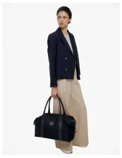 Trenery Ponte Wide Leg Travel Pant in Clay
