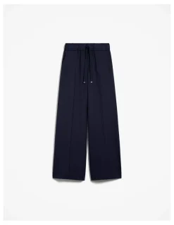 Trenery Ponte Wide Leg Travel Pant in Night Sky