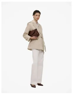 Trenery Short Belted Trench Coat in Clay