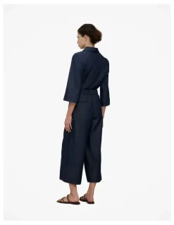Trenery Soft Denim Culotte in Rinse Wash