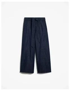 Trenery Soft Denim Culotte in Rinse Wash