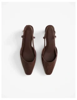 Trenery Solae Slingback Heel in Mocha