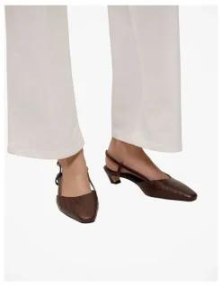 Trenery Solae Slingback Heel in Mocha