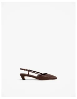 Trenery Solae Slingback Heel in Mocha
