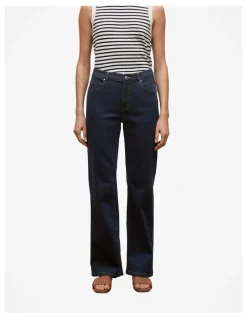 Trenery Wide Leg Jean in Dark Indigo