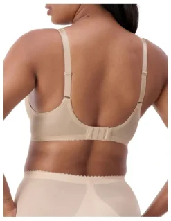 Triumph Embroidered Minimizer Underwire Bra 10000085 in Fawn