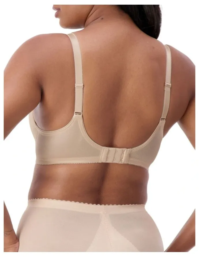 Triumph Embroidered Minimizer Underwire Bra 10000085 in Fawn