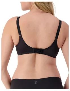 Triumph Embroidered Minimiser Bra in Black