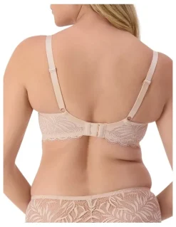 Triumph Essential Lace Balconette Wired Padded Bra in Nude Pink