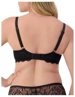 Triumph Essential Lace Balconette Wired Padded Bra in Black