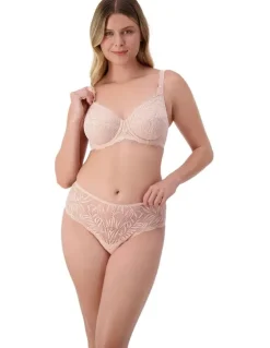 Triumph Essential Lace Balconette Underwire Bra in Nude Pink