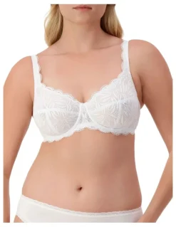Triumph Essential Lace Balconette Underwire Bra in White