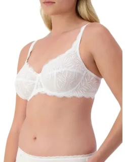Triumph Essential Lace Balconette Underwire Bra in White