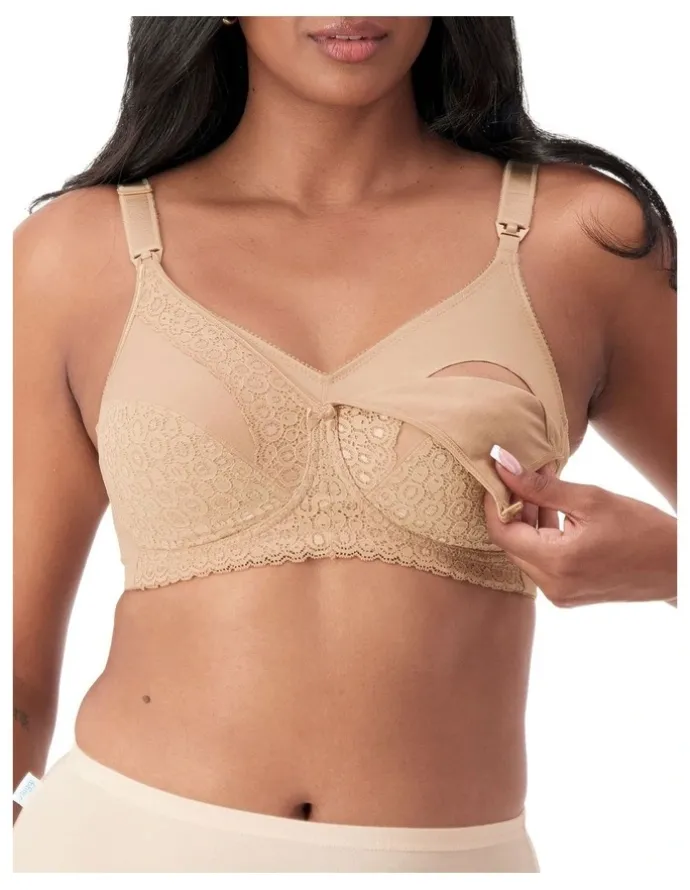 Triumph Lace Maternity Bra in Natural