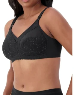 Triumph Lace Maternity Wirefree Bra in Black