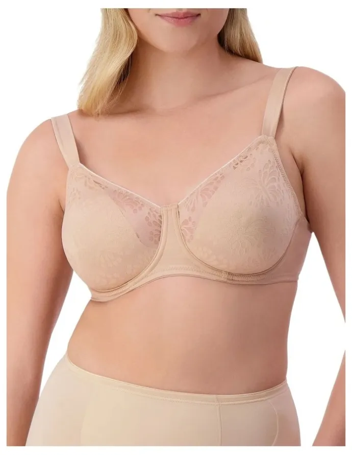 Triumph Lacy Minimiser Bra in Beige