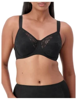Triumph Lacy Minimiser Bra in Black