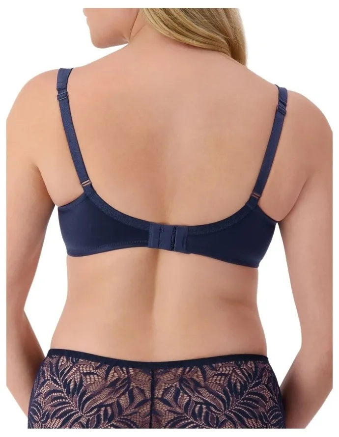 Triumph Lacy Minimiser Bra in True Navy