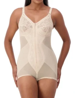 Triumph 'Poesie' Zip Bodysuit in Beige