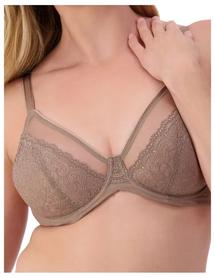 Triumph Sheer Minimiser Bra in Mocca