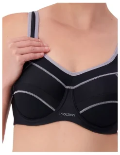 Triumph Triaction Performance Wired Sports Bra in Black
