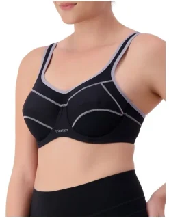 Triumph Triaction Performance Wired Sports Bra in Black