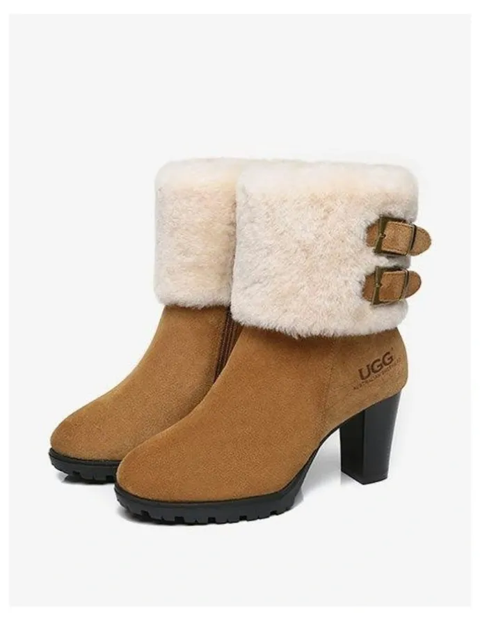 UGG Australian Shepherd Candice Cow Suede Boots in Brown