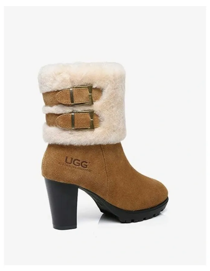 UGG Australian Shepherd Candice Cow Suede Boots in Brown
