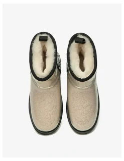 UGG Australian Shepherd Coated Classic Boots in Cream
