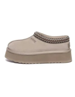 UGG Australian Shepherd Hippie Platform Slippers in Sand