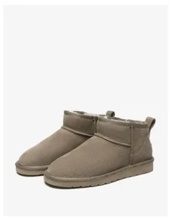 UGG Australian Shepherd Julia Cow Suede Boots in Dark Brown